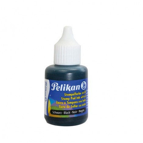 Pelikan Inchiostro per timbri in metallo, contenuto 30ml colore nero - 1pz