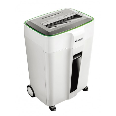 Point P-120C - Distruggidocumenti taglio a frammenti 4x30mm, distrugge carte di credito, clip e CD/DVD, sicurezza P4