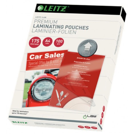 Leitz iLam UDT – Pouches A4, finitura lucida, 175 micron - 1conf.