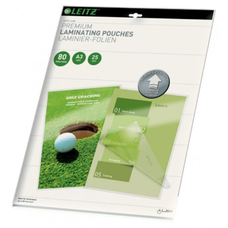 Leitz iLam UDT – Pouches A3, finitura lucida, 80 micron - 1conf.