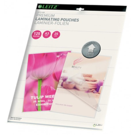 Leitz iLam UDT – Pouches A3, finitura lucida, 125 micron - 1conf.