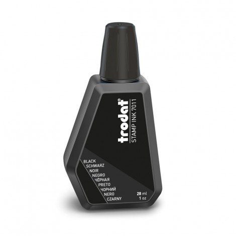 Trodat 7011 - Inchiostro per timbri in gomma 28ml colore rosso - 1pz