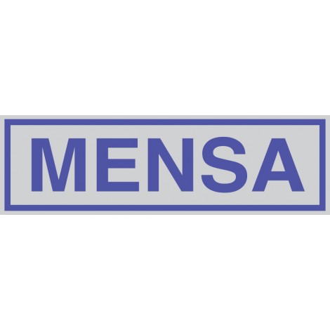 Cartelli Segnalatori – Targhetta adesiva 165x50mm MENSA - prezzo singolo, ord. minimo 10pz