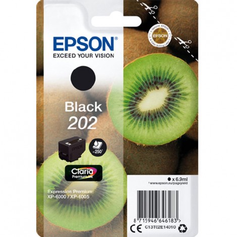C13T02E14010 T02E1 cartuccia nero per Epson EXPRESSION PREMIUM XP 6000 (6,9ml) 1pz