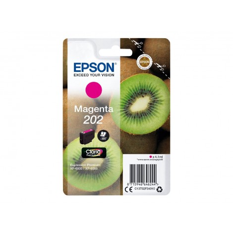 C13T02F34010 T02F3 cartuccia magenta per Epson EXPRESSION PREMIUM XP 6000 (4,1ml) 1pz