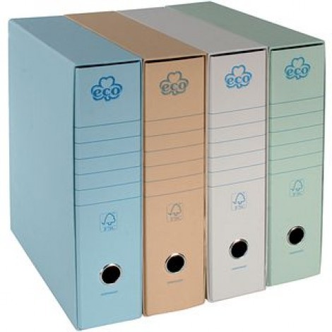 Registratore protocollo Eco d. 8cm, formato utile 35x28x8cm colore azzurro – 1pz
