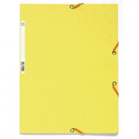 Exacompta Lustr – Cartellina a 3 lembi con elastico angolare, formato 24x32cm, cartone 400gr colore giallo limone. Prezzo singolo, ord. minimo 25pz