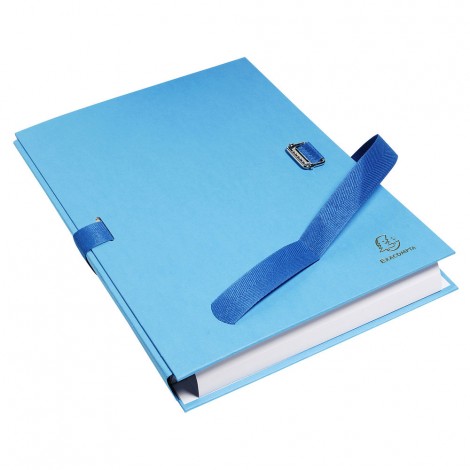 Exacompta Faldone estraibile con fermaglio e fettuccia dorso 13cm colore azzurro - prezzo singolo, ord. minimo 10pz