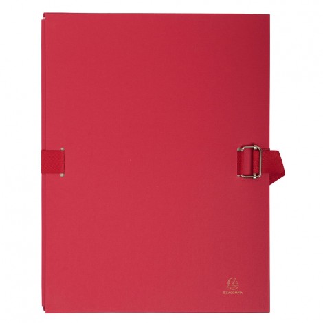 Exacompta Faldone estraibile con fermaglio e fettuccia dorso 10cm colore rosso - prezzo singolo, ord. minimo 10pz