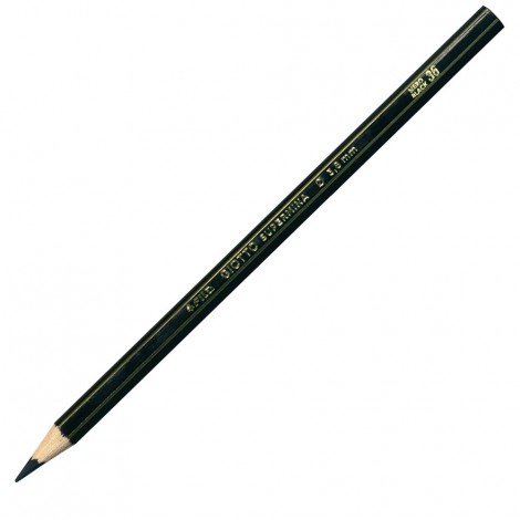 Giotto Astuccio con 12 pastelli supermina, forma esagonale premium, mina extra-large 3,8mm colore nero
