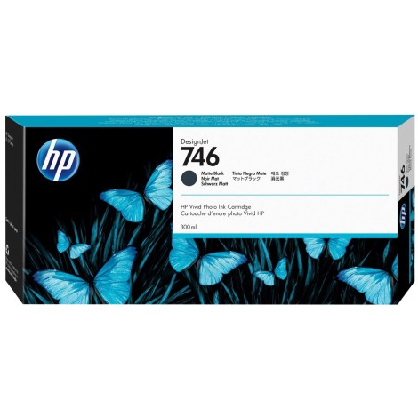 P2V83A N746 Cartuccia inchiostro nero per HP DESIGNJET Z 6 (300ml) 1pz