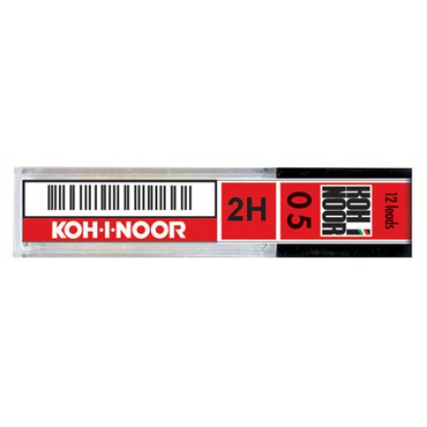 Kohinoor Astuccio 12 mine gradazione 2H tratto 0,5mm – 1pz