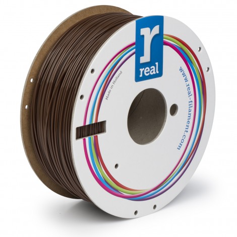 Real Filament - Filamento per stampanti 3D 1Kg PLA 1.75mm marrone