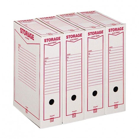King Mec Storage Scatola archivio 25,3x35,5cm dorso 8cm - prezzo singolo, ord. minimo 32pz