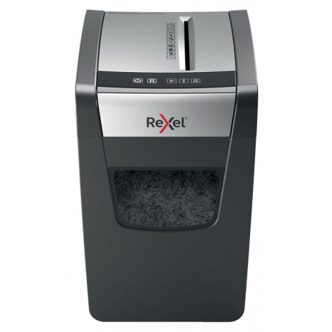 Rexel Momentum X410-SL - Distruggiducumenti taglio a frammenti 4x28mm, distrugge clip e punti metallici, sicurezza P4