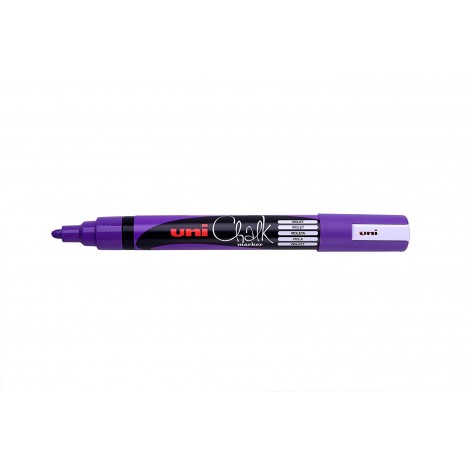 Uni Posca Chalk – Marcatore non permanente a gesso liquido, punta 2,5mm colore viola - 1pz