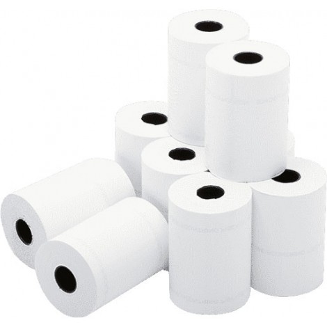 Rotolificio Pugliese Rotoli per POS - Rotoli in carta termica neutra , 57mmx7m, Ø 25mm, senza anima - Confezione da 3rt.